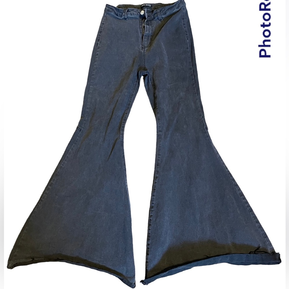 Black flared jeans